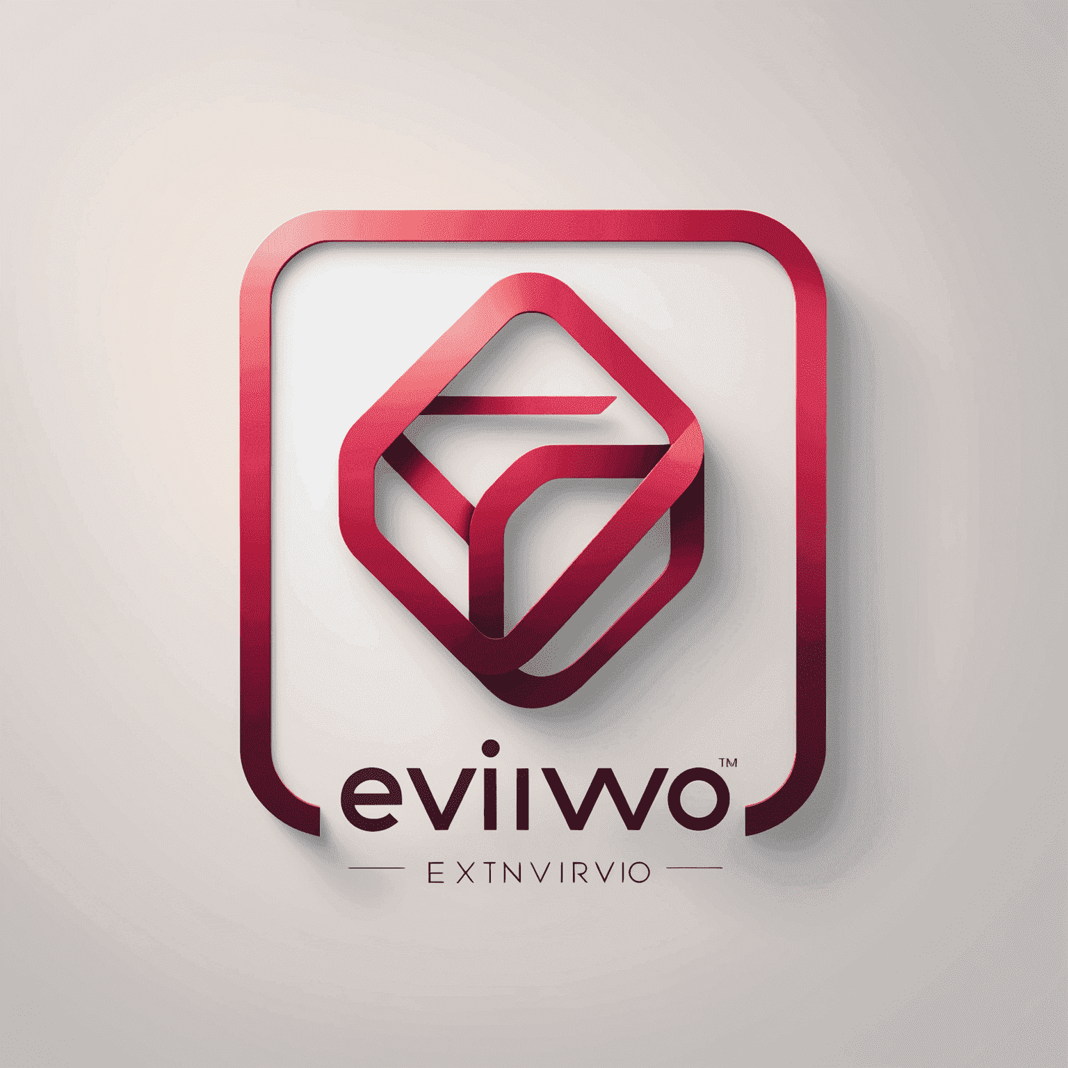 Evivvo logo - A modern, sleek design incorporating red and pink elements, symbolizing hospitality and technology